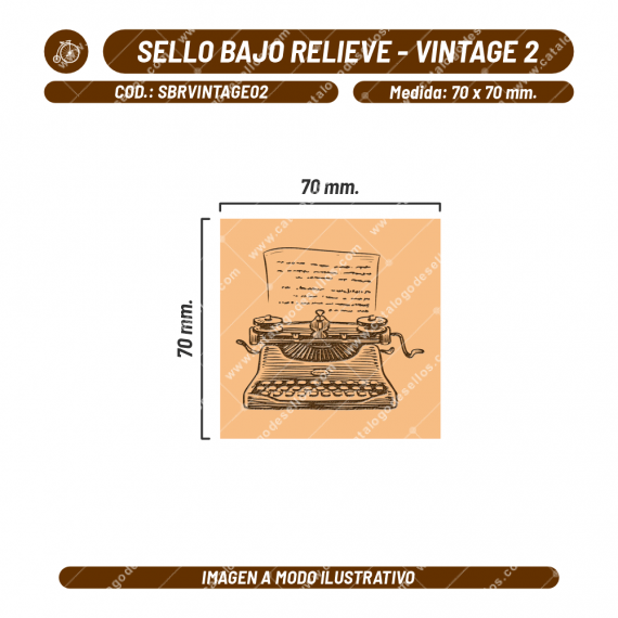 Sello Bajo Relieve - Vintage 02