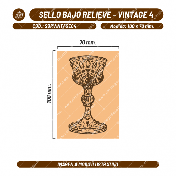 Sello Bajo Relieve - Vintage 04