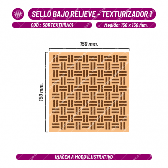 Sello Bajo Relieve - Texturizador 01