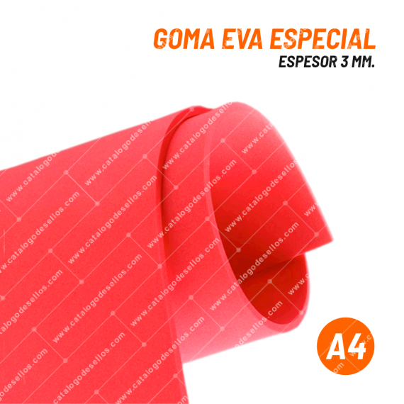 Goma Eva Especial / Suplemento para Sellos 3mm.