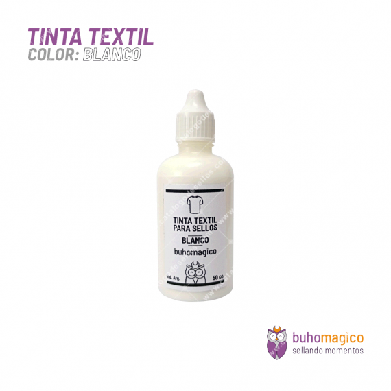 Tinta Textil Blanca BuhoMagico 50cc